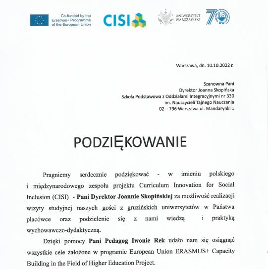 Podziekowanie