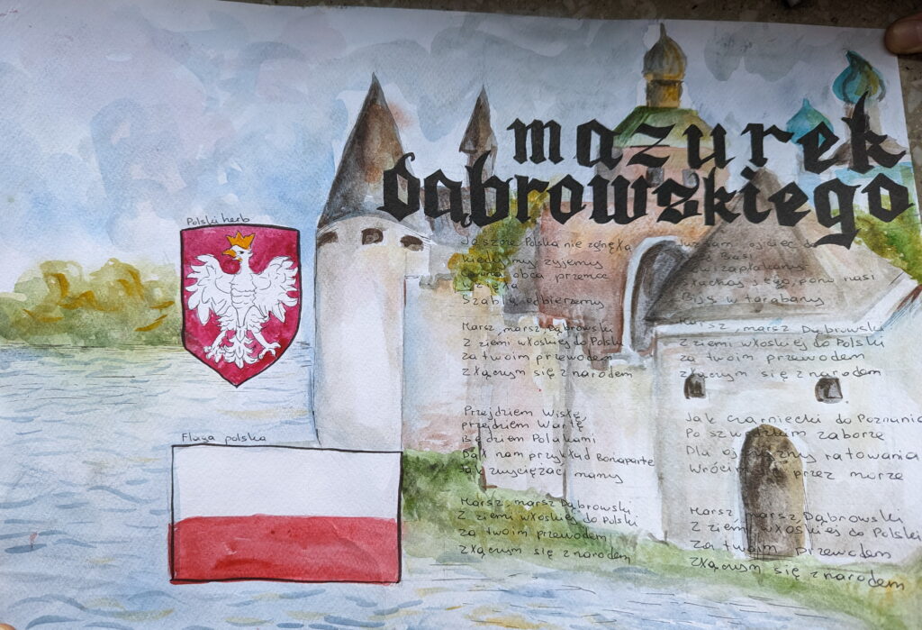 „Ilustracja do Hymnu- Mazurka Dąbrowskiego”